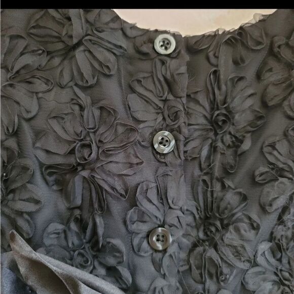 Girls formal cupcake ruffle sleeveless A line dres - Picture 5 of 5